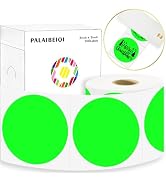 PALAIBEIQI 3 X 3 Inch Round Thermal Labels Circle Color Coding Labels Printable Waterproof 500PCS...