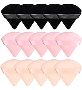 15 Pieces Powder Puff Face Soft Triangle Makeup Puff Velour Puff for Loose Powder Mineral Powder ...