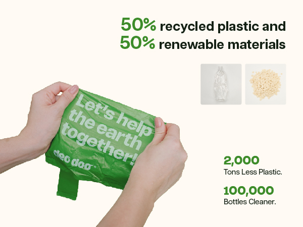 dog poop bags recycled material