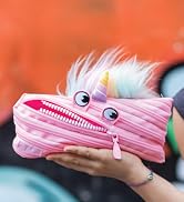 ZIPIT Unicorn Pencil Case for Girls, Cute Pencil Pouch, Holds Up to 30 Pens, Machine Washable, Ma...