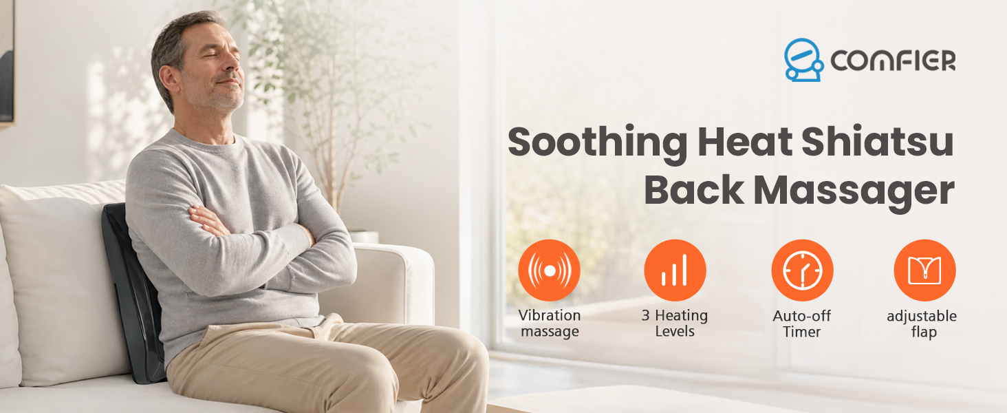 shiatsu back massager for chair