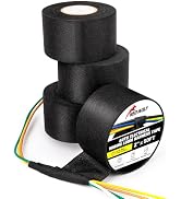 RED WOLF 2 inch x 50ft Wiring Harness Tape High Temp Wire Cable Loom Self-Adhesive Fabric Tape fo...