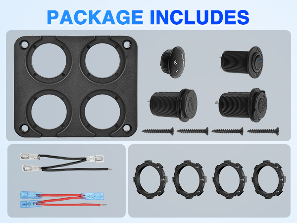 4 in 1 multi functional switch panel