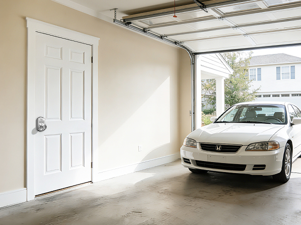 electronic door lock with knob