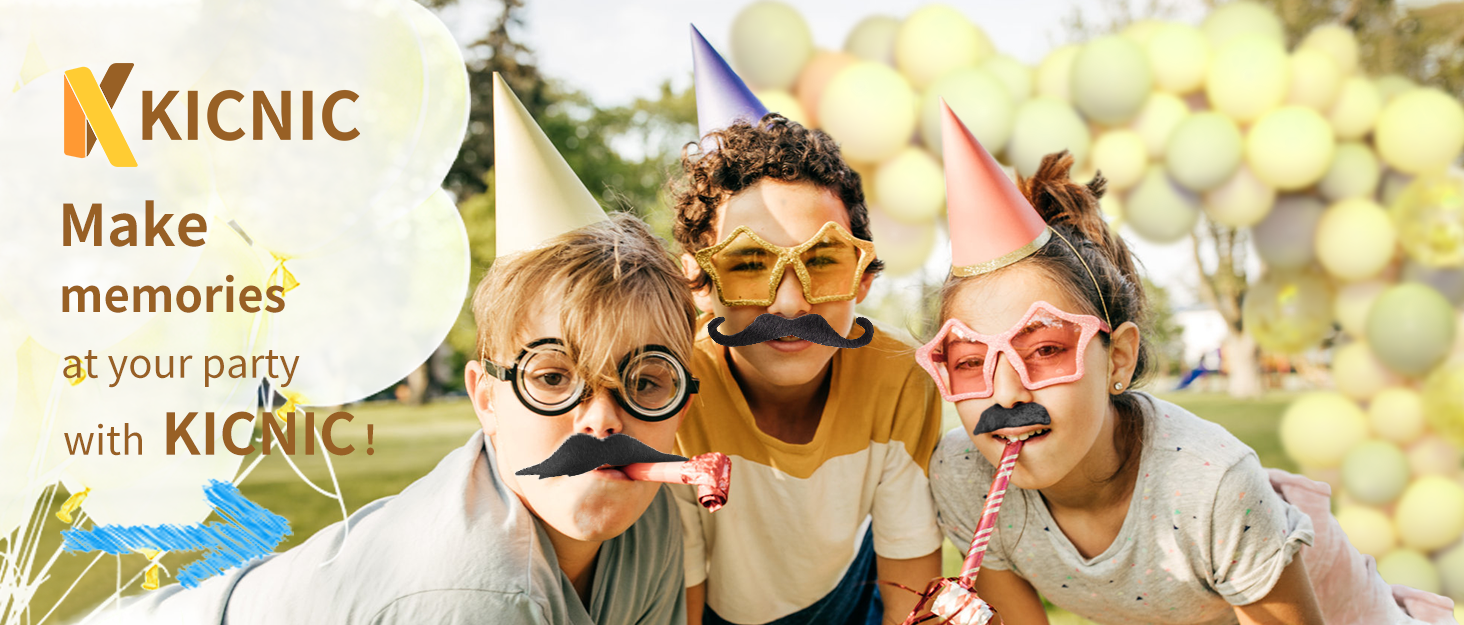 KICNIC balloon arch kit balloon decoration fake mustaches