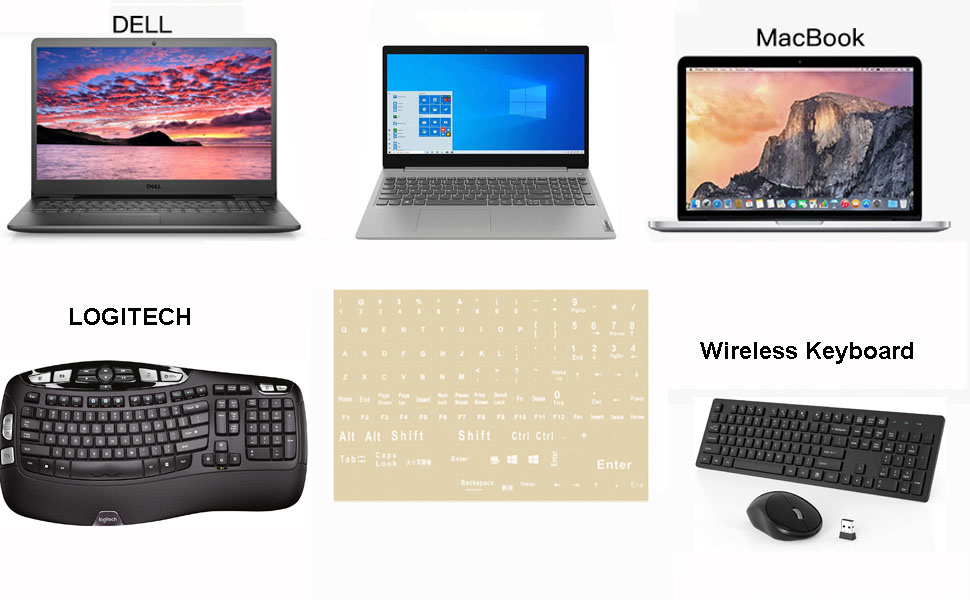 Universal English Keyboard Stickers