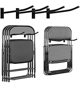 Garage Storage Mechanism Wall Mounted, Folding chair storage rack,Garden Tool Rack Manager Heavy-...