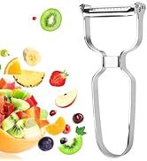 Vegetable Peeler Julienne Slicer, Stainless Steel Potato Peeler with Dual Blade,Y-shape Fruit Pee...