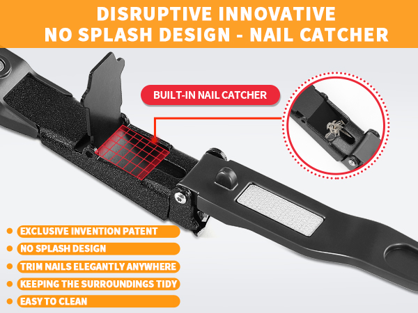 nail clippers,nail clippers with catcher,nail clippers catcher,anti splash nail clipper