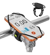 BONE Bike Tie 6 Pro, Bicycle Phone Mount for Stem, Scratch-Free & Shock-Absorbing Silicone MTB Ho...