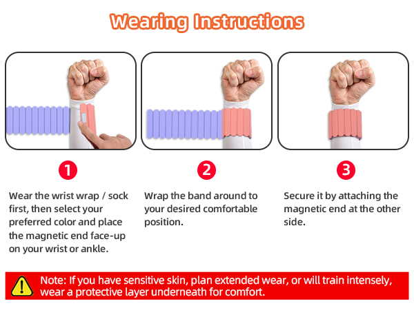 Magnetic wrist & ankle weights
