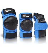 JBM Adult & Kids Knee Pads Elbow Pads and Wrist Guards for Inline Skating, Roller Skating, Skateb...