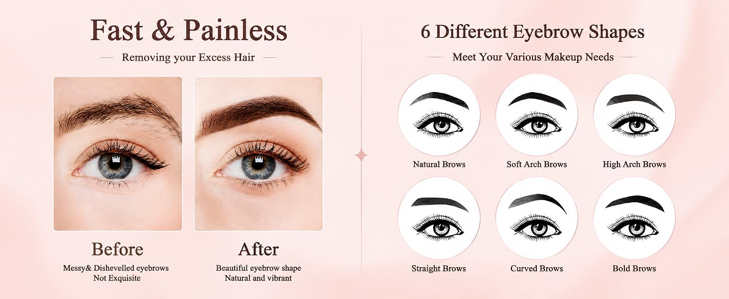 Precision Hair Remover for Smooth, Natural Brows
