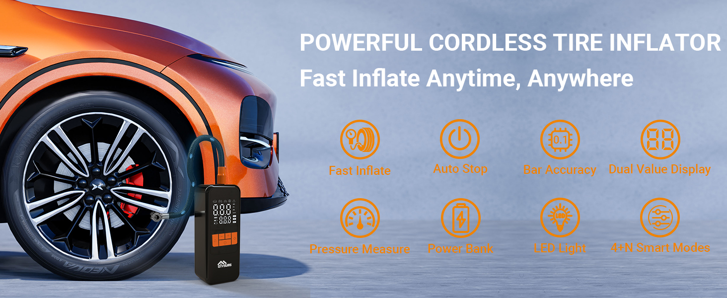 portable air compressor for car tires