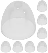 DOITOOL 8 Pcs Wide Mouth Baby Bottle Replacement Caps, Transparent Plastic Dome Lids for Milk And...