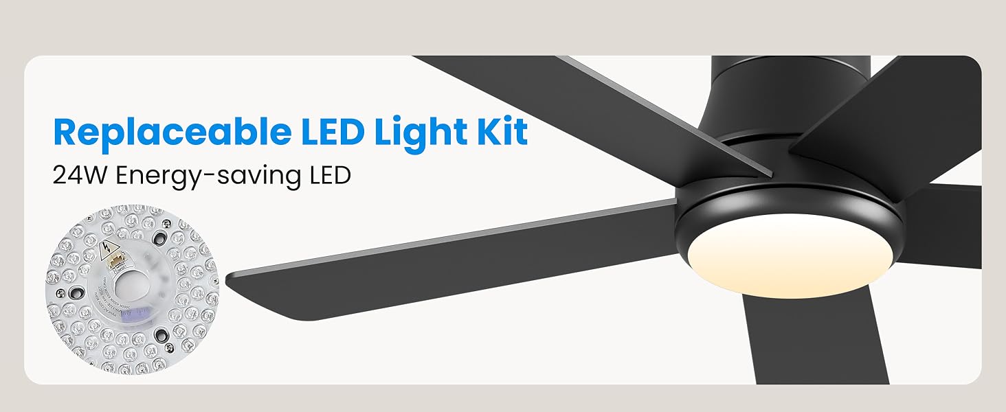 ceiling fan with LED lights
