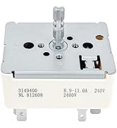 New 3149400 3148954 3148953 3148951 Range Burner Infinite Switch Replacement for Whirlpool WP3149...