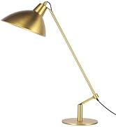 PSDSSHIIS Desk Lamp Modern Industrial 100% Metal Table Lamp 22", Soft White Light (3000K) with Ad...