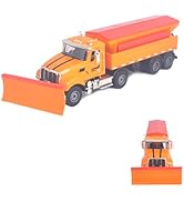 Ailejia Snow Plow Trucks Toy Diecast Metal Kids Pullback Toy US Style Truck Sweep Snow Vehicle fo...