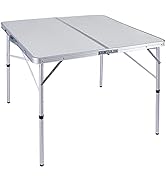 REDCAMP 3ft Square Folding Card Table, Lightweight Portable Fold in Half Small Card Tables for Ad...
