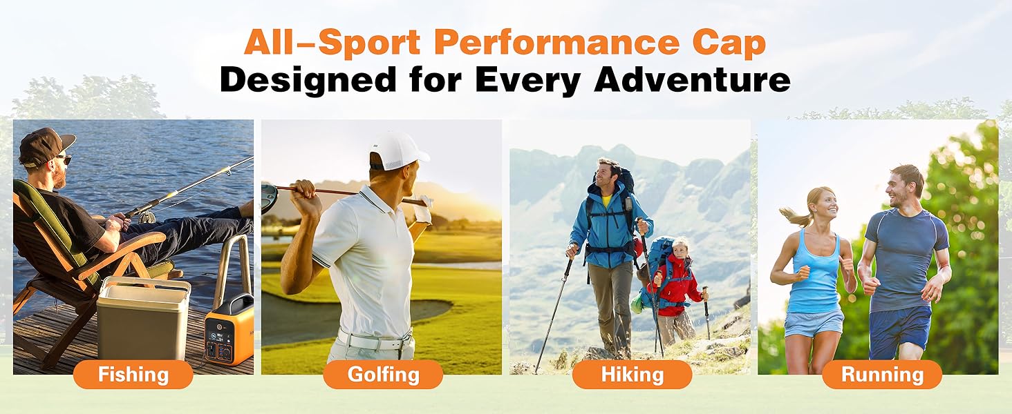 golf hat fishing hat hiking hat running hat for men women