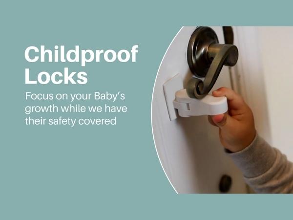 Childproof babyproof locks for your door levers for bedroom and frontdoors