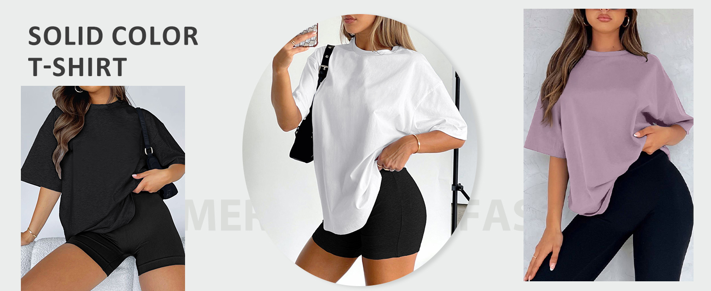 Trendy Queen Casual Round Neck Short Sleeve Drop Shoulder Loose Longline Tee Tops