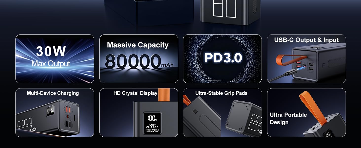 80000mAh power bank