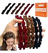 Zeiuvdy 6 Pack Headbands with Clips for Hair Styling - 90s Butterfly Style, Braided Non-Slip Head...