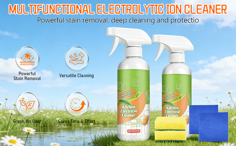 Electrolyzed Ion Kitchen Cleaner Spray, Suitable For Cleaning Various Surfaces