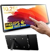 ROADOM 10.25" Mini Touchscreen Monitor, 1920x720 IPS Stretched Bar USB-C | 5-Point Touch, Ultra-W...