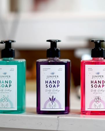 juniper clean hand soap lavender rose jasmine scent