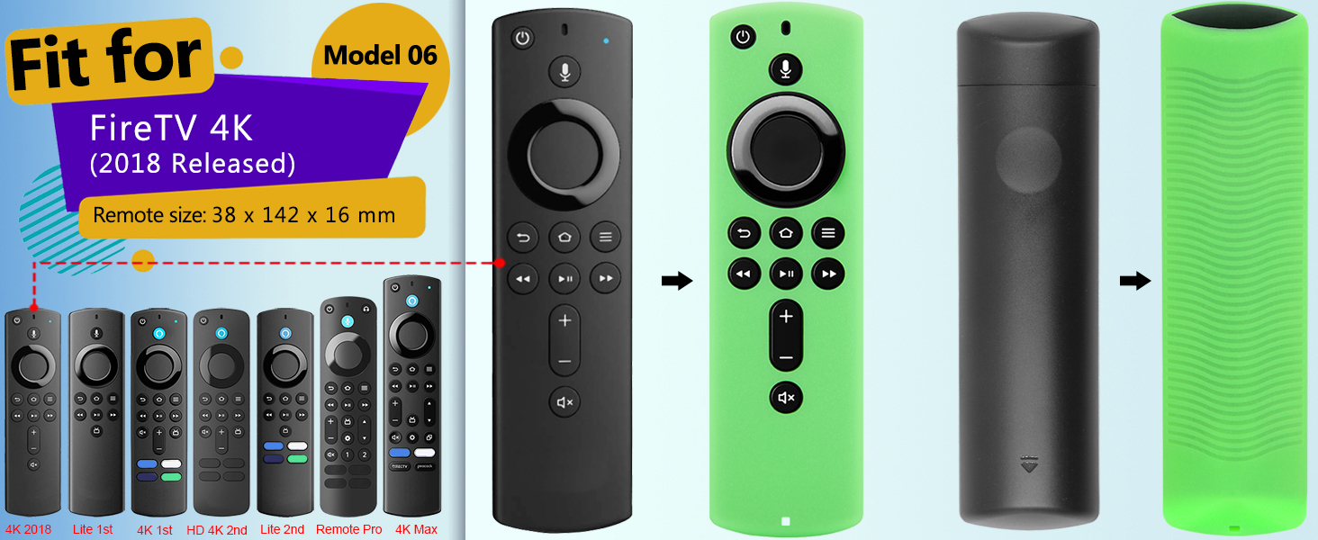 4K remote cover skin