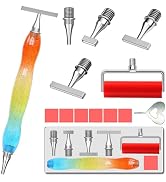LEIYULY 13PCS Diamond Art Pen, with 1,3,6,9 Stainless Steel Nibs, Ergonomic Diamond Art Pen, 5D D...
