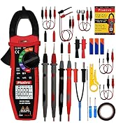 Digital Clamp Meter, Multimeter Voltage Tester Auto-ranging, Measures Current Voltage Temperature...