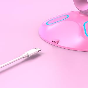 gaming headphone stand rgb pink A4