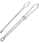 2Pcs Sliver DIY Rope Threader Clip Drawstring Threader Tool Metal Easy Pull Drawstring Threader w...
