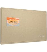 Large Bulletin Board - 72 x 48 Inches, Decorative Felt Pin Board for Wall - 6' x 4' Foldable Phot...