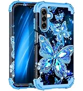 Miqala for Galaxy A26 5G Case,Glow in The Dark Three Layer Heavy Duty Shockproof Full Body Hard P...