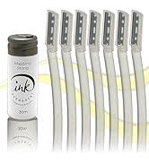 Ink Permanent Face Razors for Women with White Brow Mapping String Kit | 7 Eyebrow Razors with Pr...