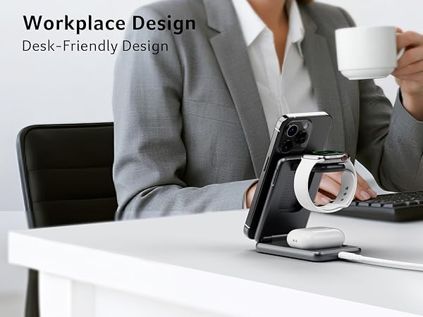 Acer Magnetic Wireless Charger, 3 in 1 Wireless Charging Station,