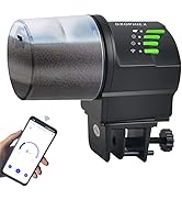 DXOPHIEX WiFi Fish Feeder Automatic Fish Feeder Automatic Dispenser Vacation Fish Feeder for Aqua...