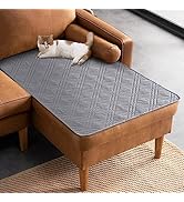 TAOCOCO 100% Waterproof Chaise Sofa Cover Reversible Couch Seat Cover for Dogs Pets Chaise Couch ...