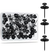 KURUI 60Pcs Double Headed Nails for Hanging Pictures, Renter Friendly Decor Pictures Hanging Kit,...
