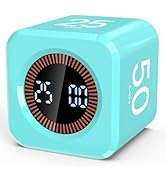 Pomodoro Timer Cube Visual Productivity Flip Timer for Kids Classroom Desk, 5/10/25/50min& Custom...