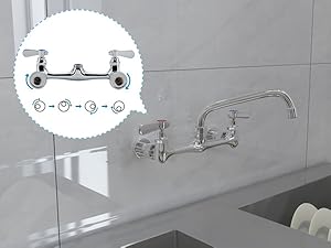 8" Center Commercial Faucets