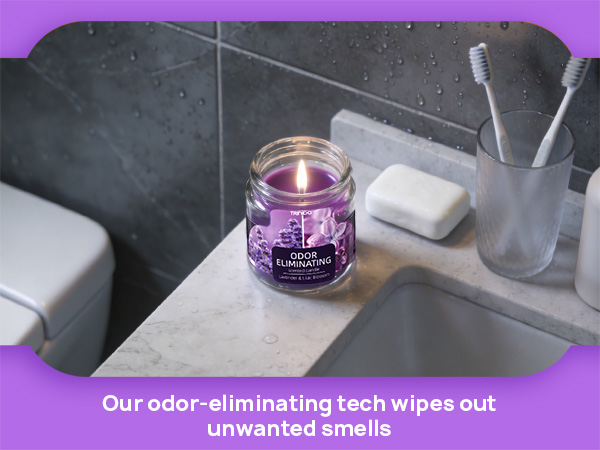 Lavender & Lilac Blossom Odor Eliminating Candles