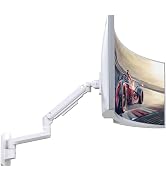 Monitor Wall Mount for 17-49 Inch Ultrawide Monitors, Single Monitor Arm Holds 4.4-44 lbs Screens...