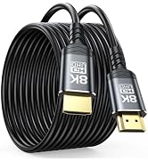 DoroJepi 8K Long HDMI Cable 20FT/6M, HDMI 2.1 High Speed 48Gbps Shielded Cord (in-Wall CL3 Rated,...
