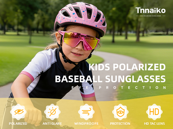 Kids Baseball Sunglasses for Boys Girls
